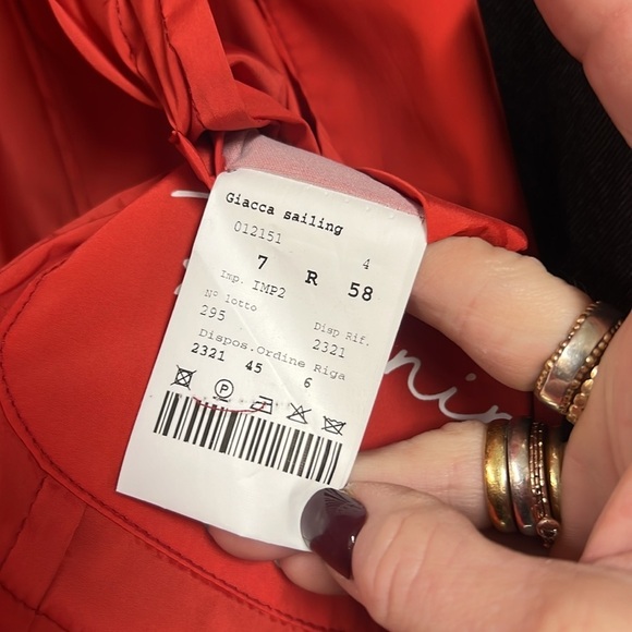 TMB | Eugino Tombolini Red Nylon Giacca Sailing Blazer L - Picture 12 of 12